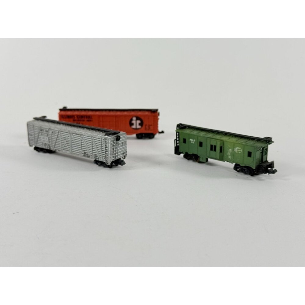 Vintage N Scale Rail Cars Atlantic Coast Line Illinois Central P&LE